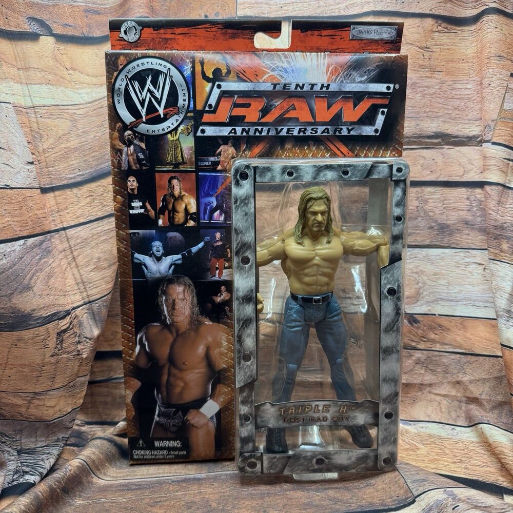 WWE Triple H 10th RAW Anniversary Jakks Pacific Wrestling Action Figure HHH MOC